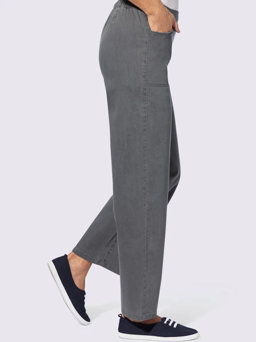 Jean ceinture élastique confortable