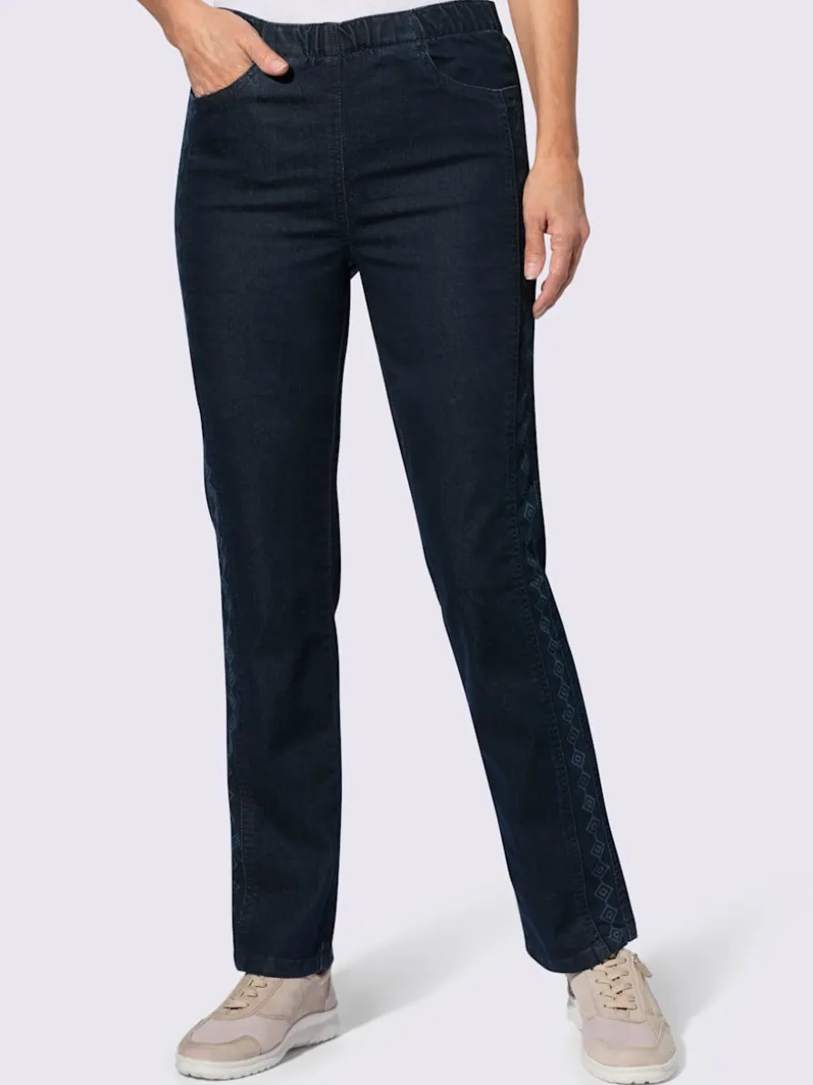 Jean ceinture élastique confortable