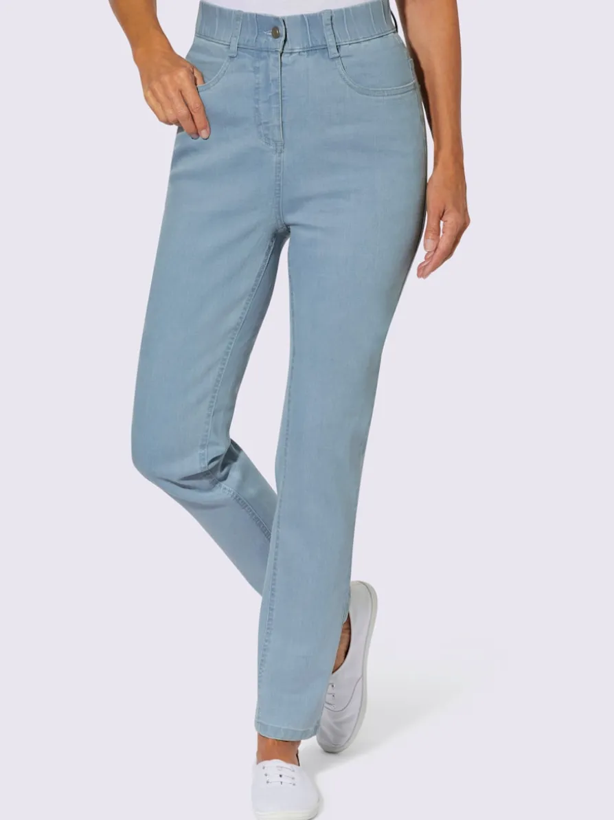 Jean ceinture élastique, passants