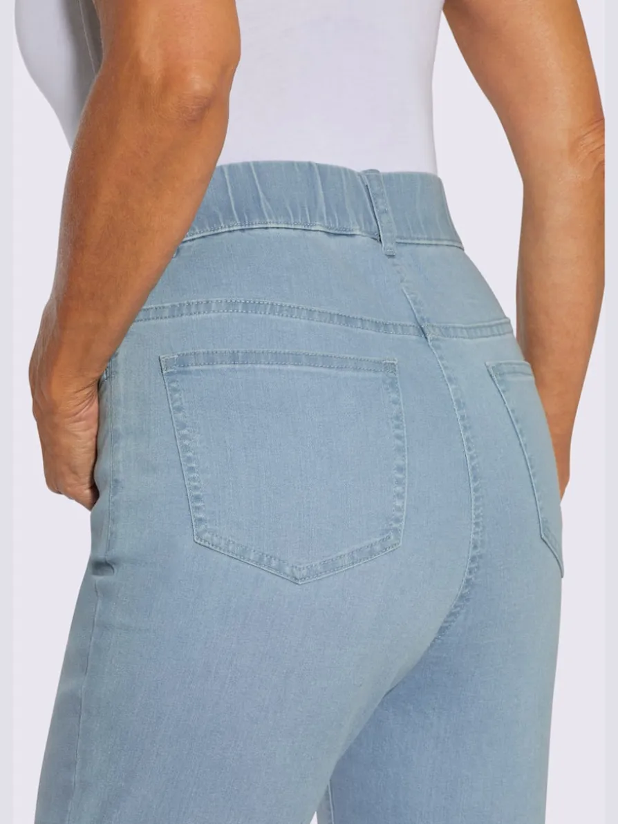 Jean ceinture élastique, passants