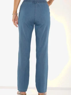 Jean ceinture smockée