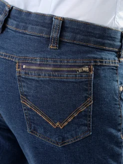 Jean classique à poches, taille élastique