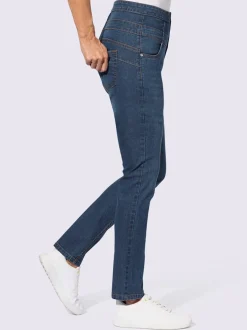 Jean double empiècement