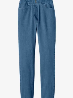 Jean femme confortable taille élastique
