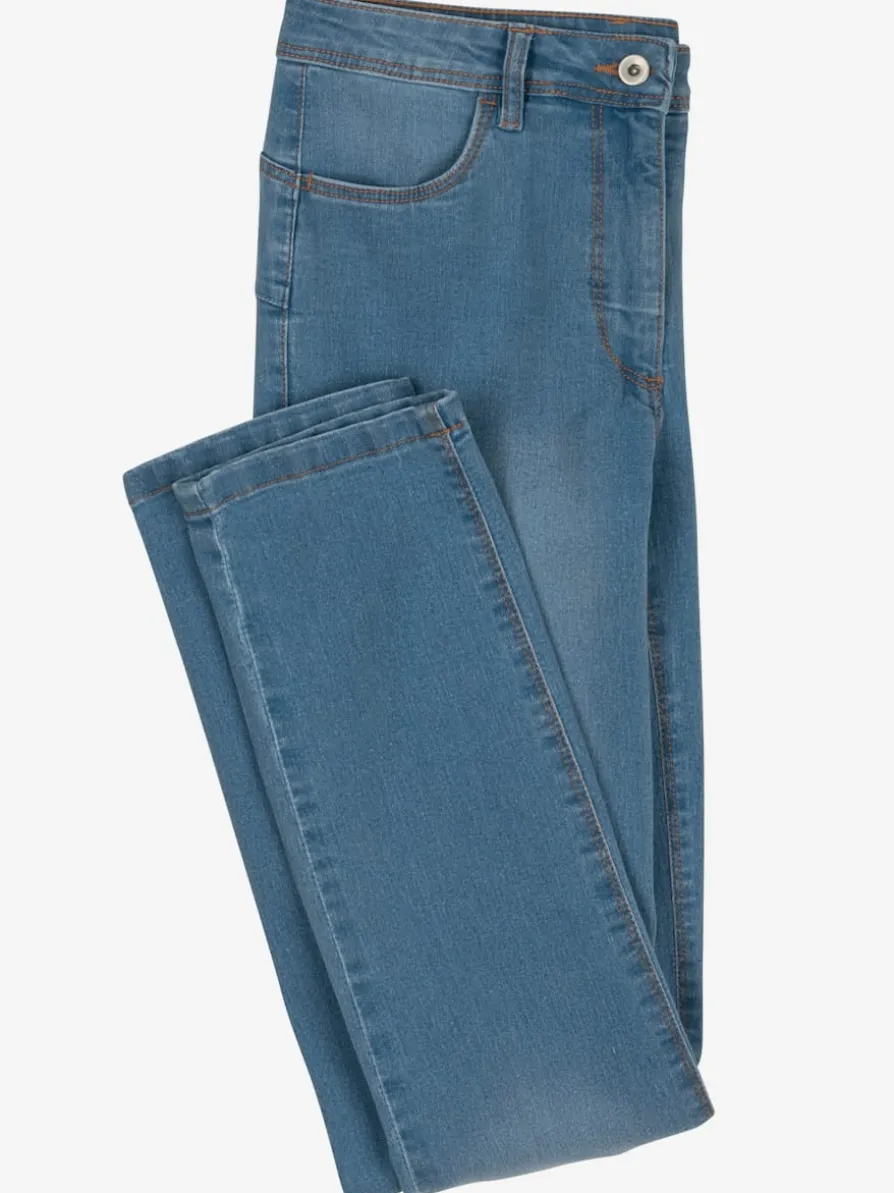 Jean femme coutures apparentes