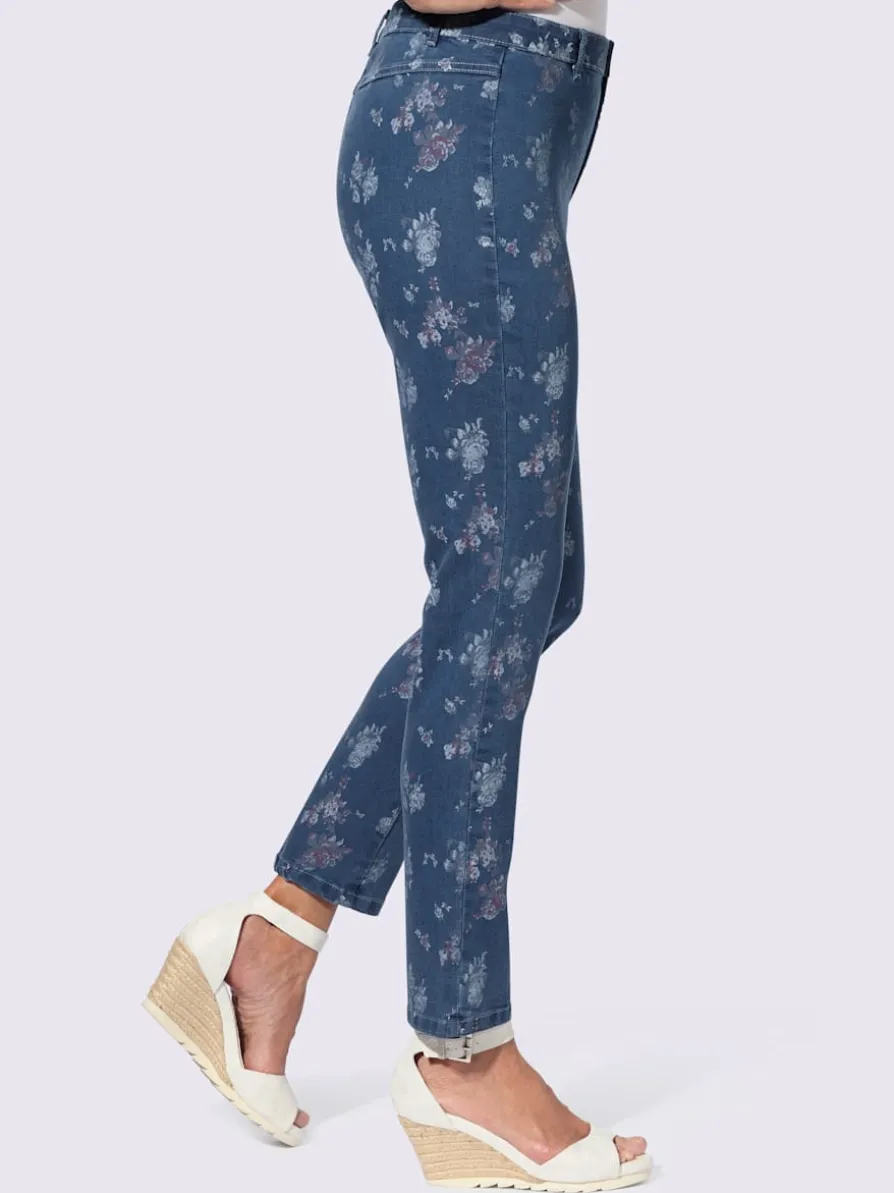 Jean imprimé floral