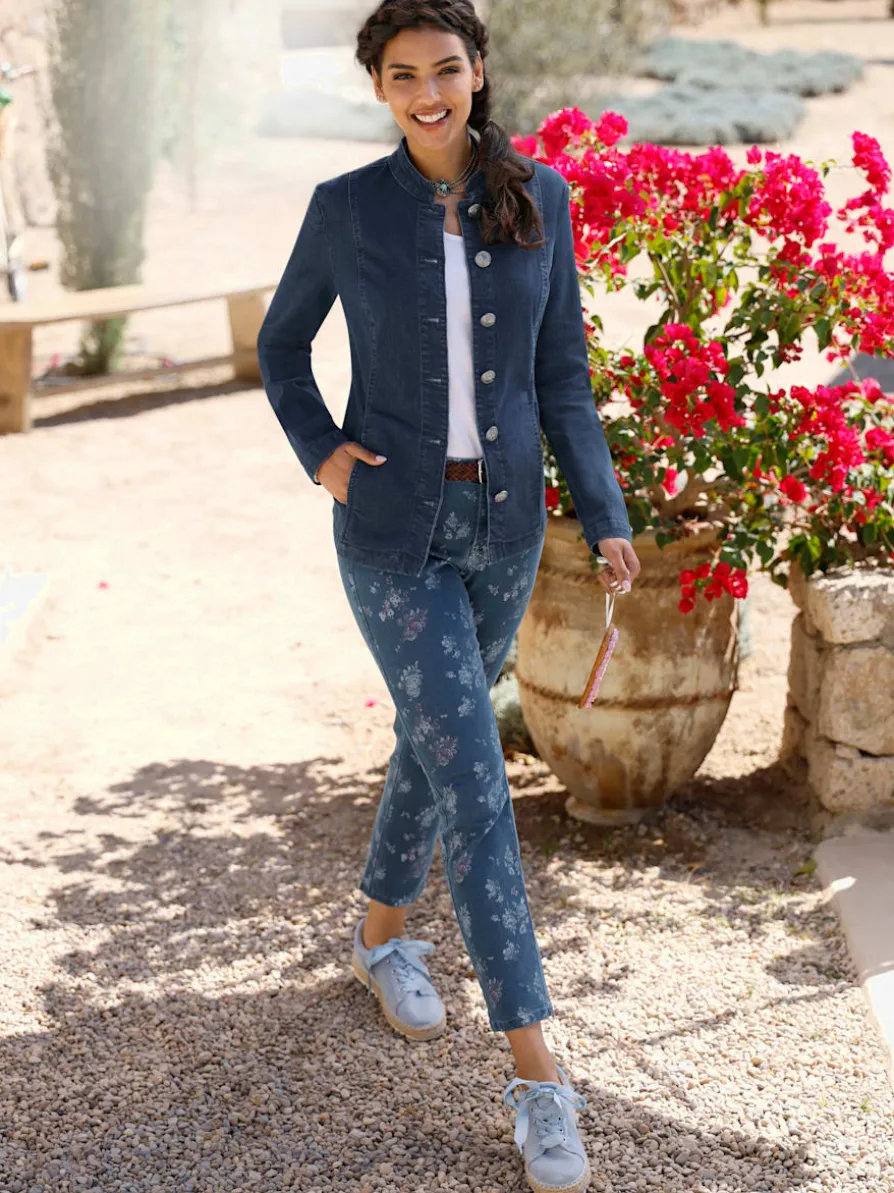 Jean imprimé floral