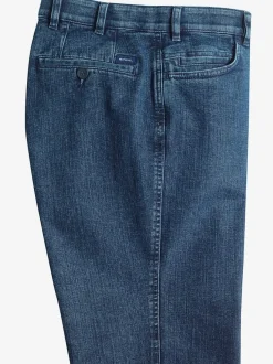 Jean longueur cheville ceinture élastique confortable et classique