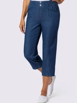 Jean 3/4 poches en biais