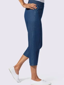 Jean 3/4 poches en biais