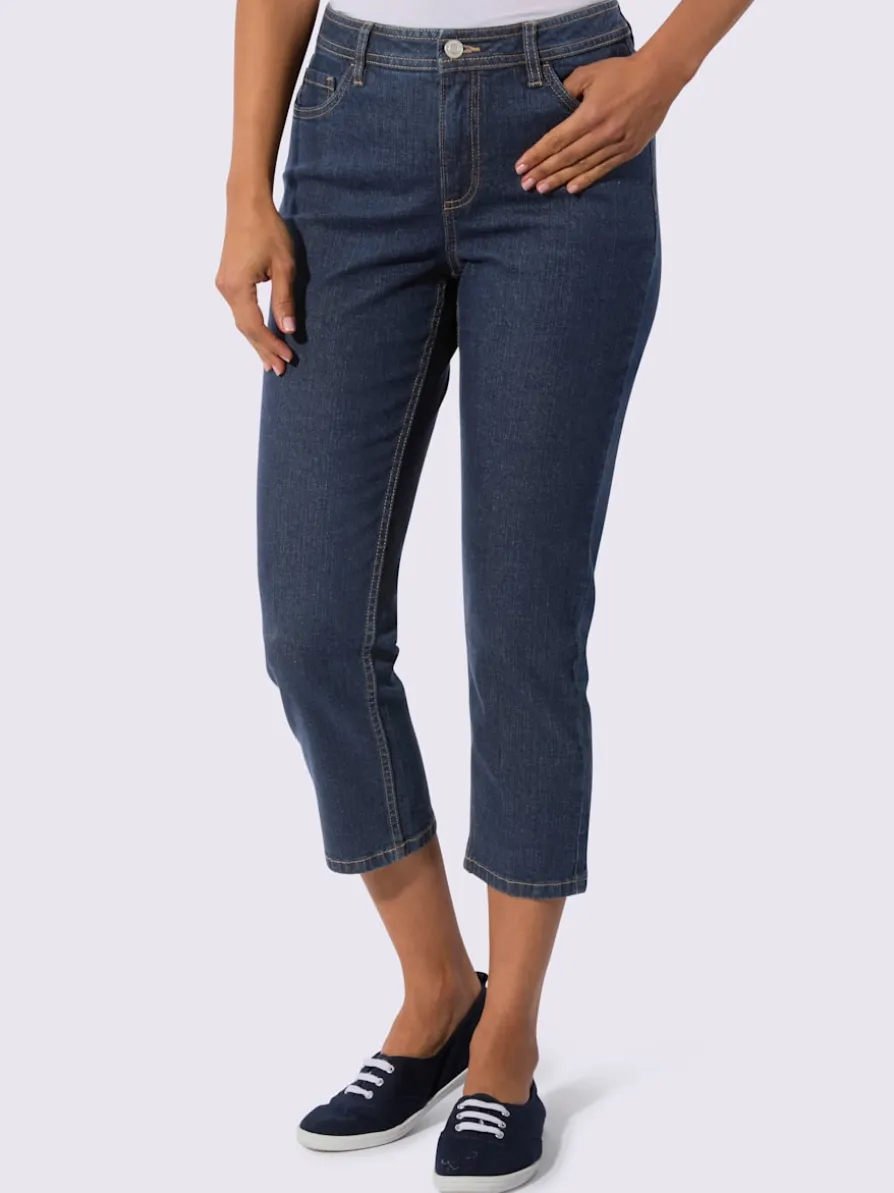 Jean 5 poches qualité coton extensible indéformable