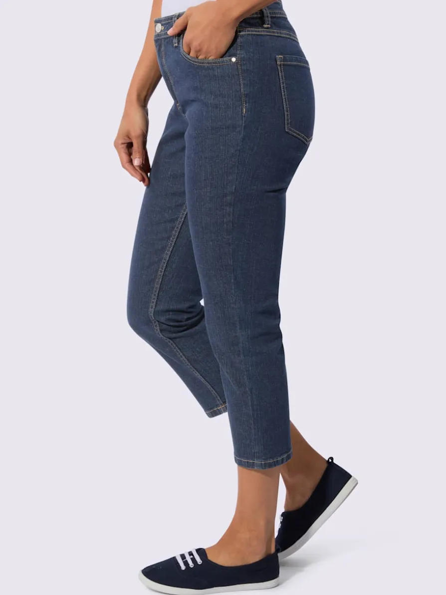 Jean 5 poches qualité coton extensible indéformable