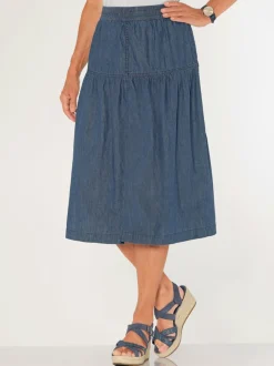Jupe en jean 100% coton