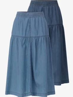 Jupe en jean 100% coton
