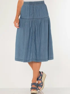 Jupe en jean 100% coton