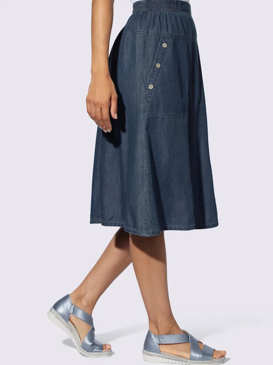 Jupe en jean denim doux