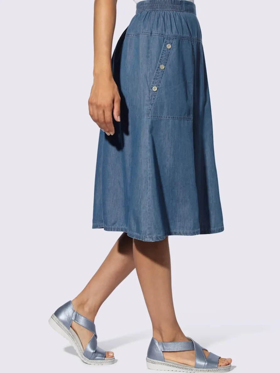 Jupe en jean denim doux