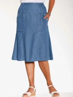 Jupe en jean denim doux