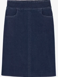 Jupe en jean dissimule les rondeurs
