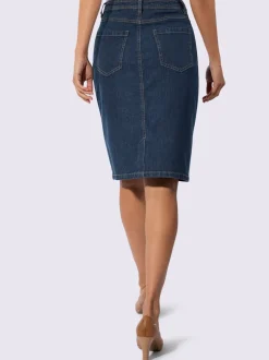 Jupe en jean qualité coton extensible indéformable