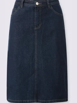 Jupe en jean qualité coton extensible indéformable