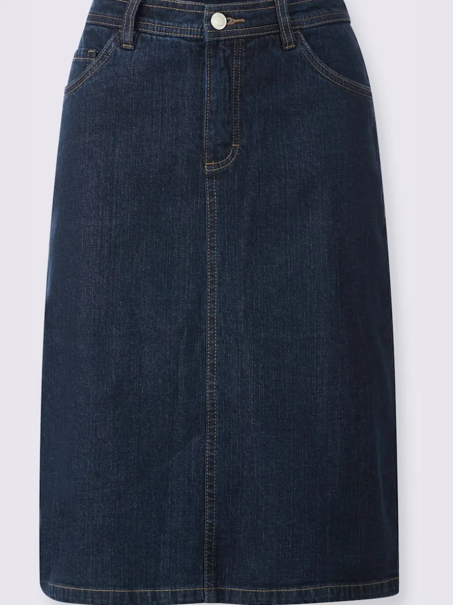 Jupe en jean qualité coton extensible indéformable