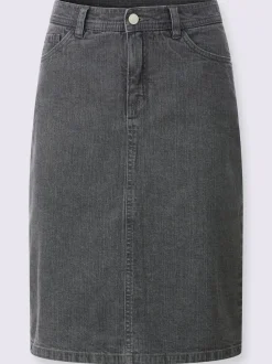 Jupe en jean qualité coton extensible indéformable