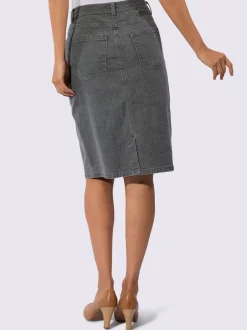 Jupe en jean qualité coton extensible indéformable