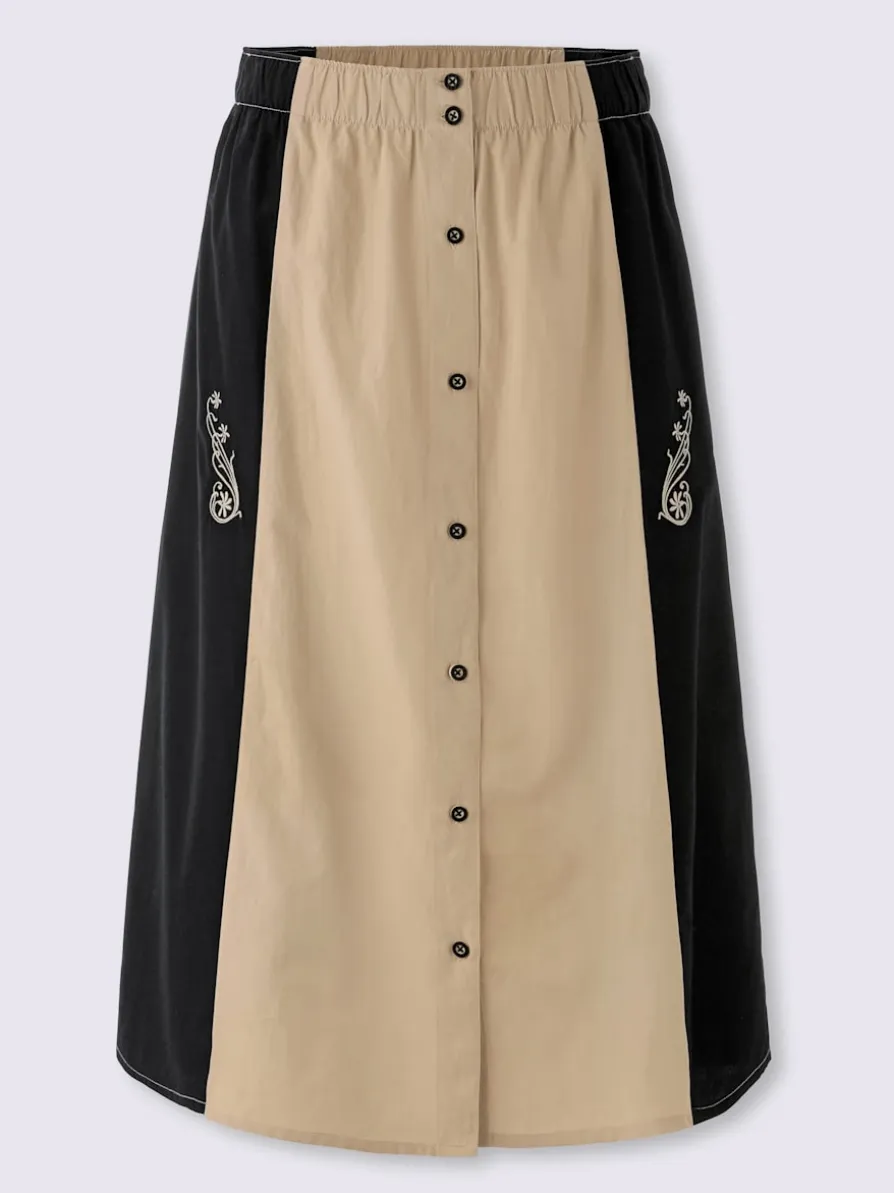 Jupe traditionnelle ceinture élastique confortable