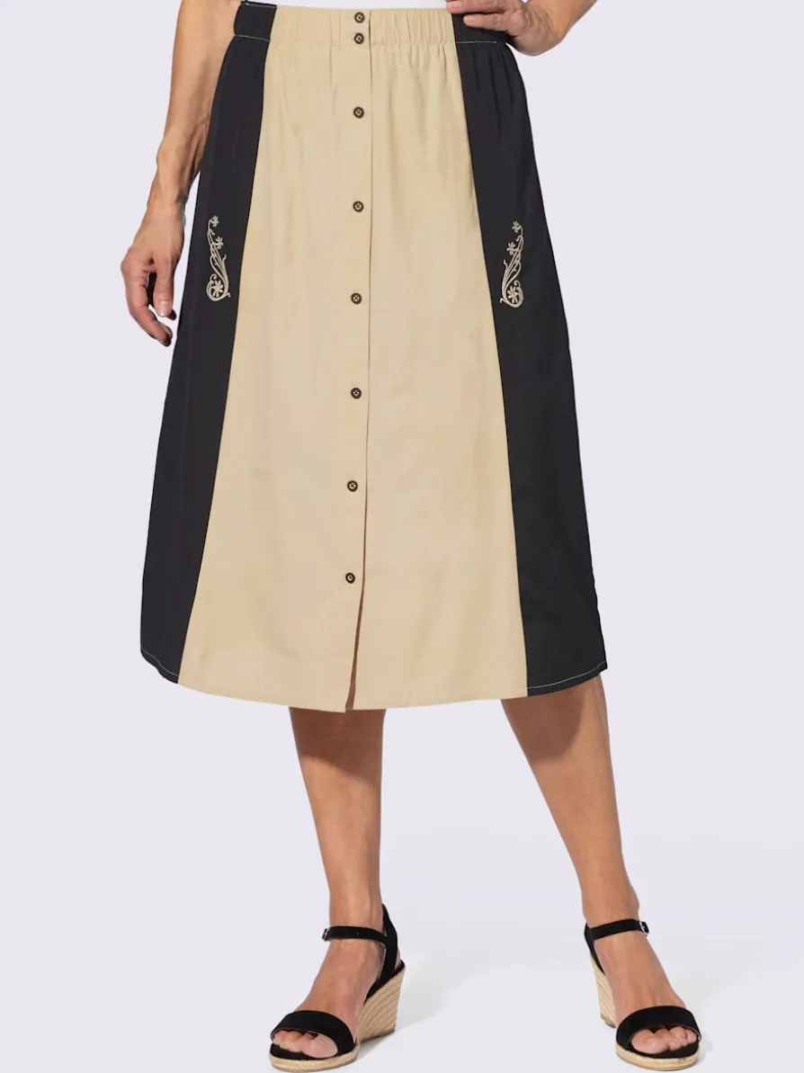 Jupe traditionnelle ceinture élastique confortable