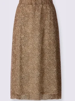 Jupe évasée ceinture élastique confortable