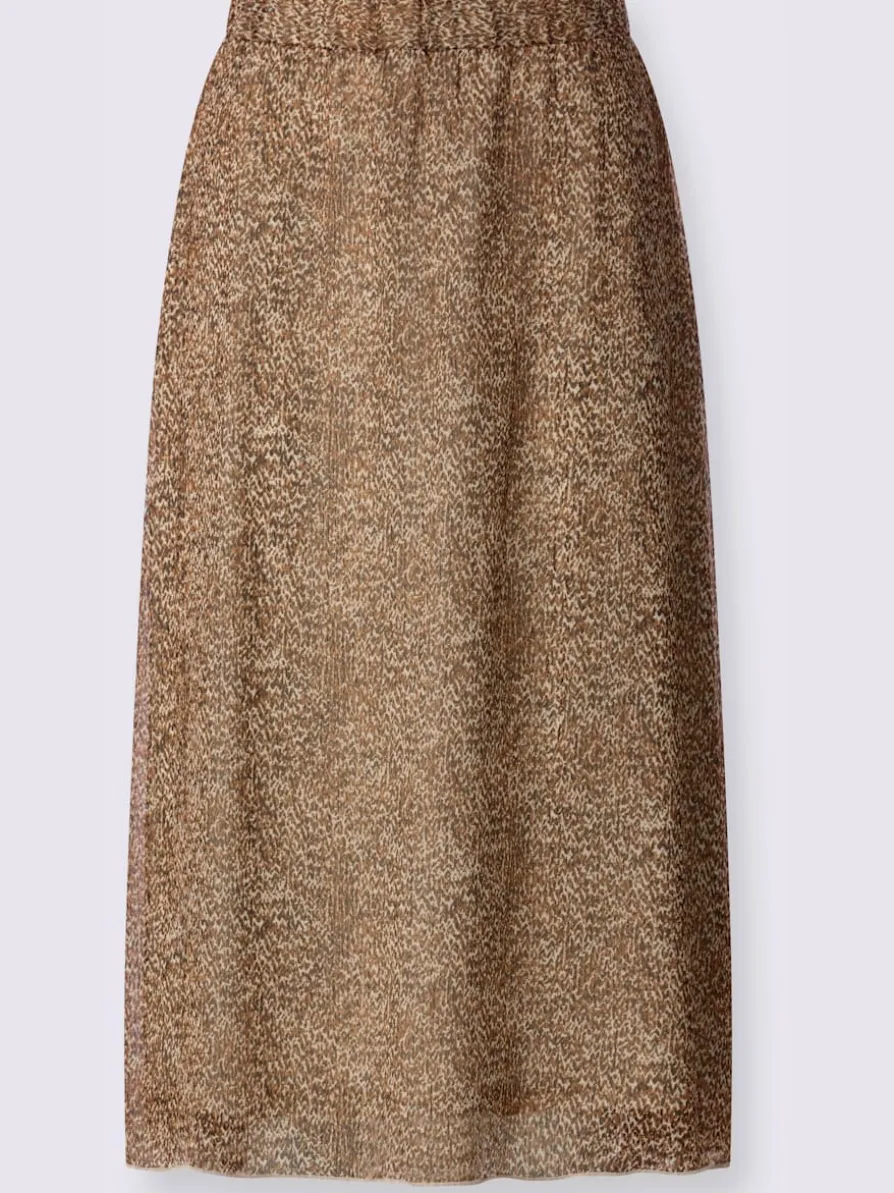 Jupe évasée ceinture élastique confortable