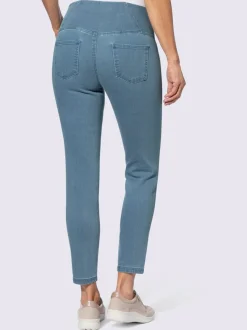 Legging en jean ceinture haute chevauchante