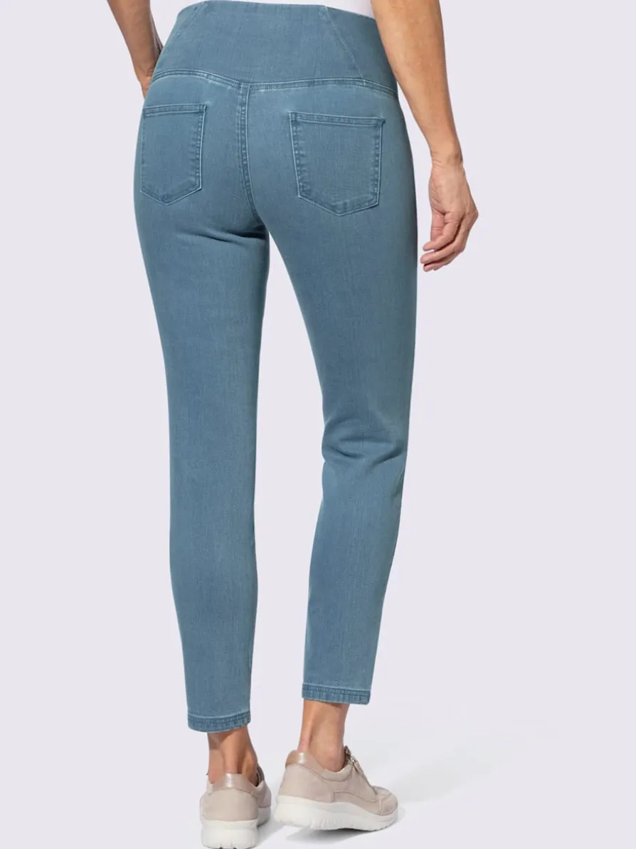Legging en jean ceinture haute chevauchante