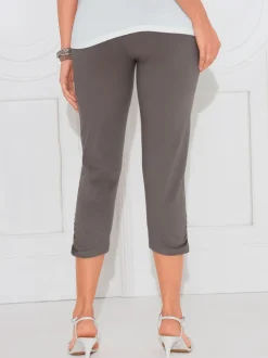 Legging fronces au bas des jambes