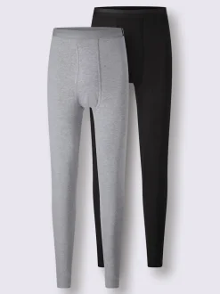 Legging long côtes fines