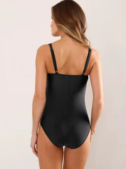 Maillot de bain une pièce avec détails graphiques