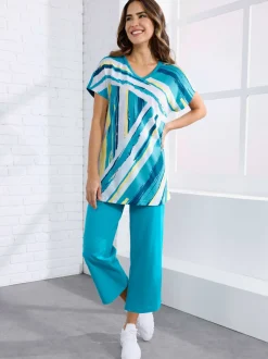 Pantalon 7/8 ceinture élastique confortable