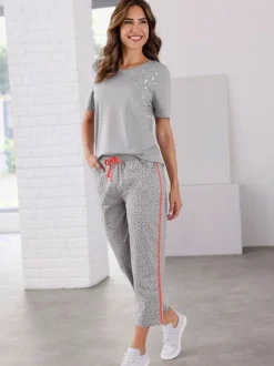 Pantalon 7/8 ceinture élastique confortable