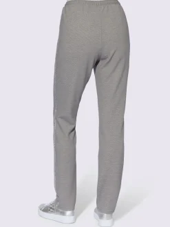 Pantalon ceinture élastique latérale et au dos