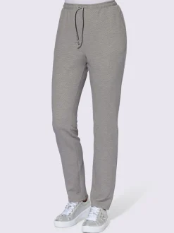 Pantalon ceinture élastique latérale et au dos