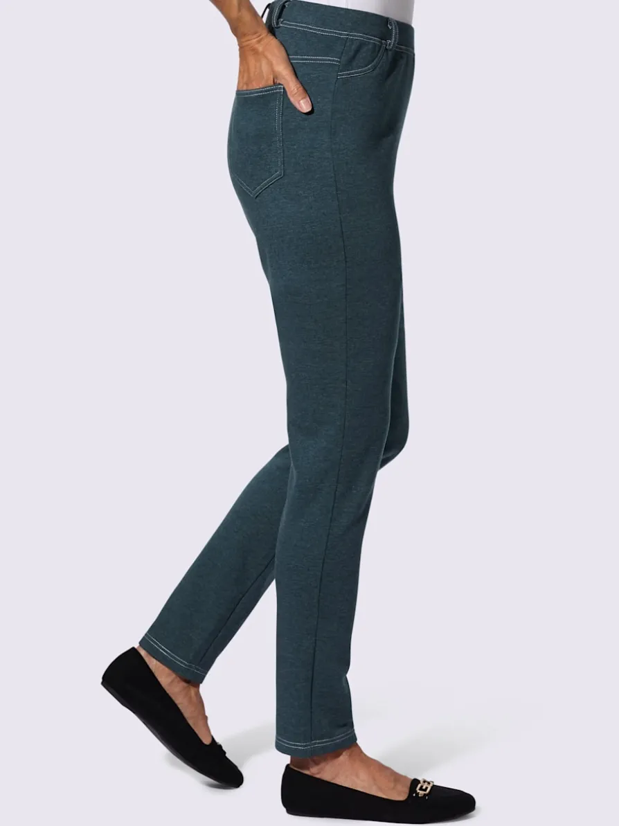 Pantalon ceinture élastique, passants