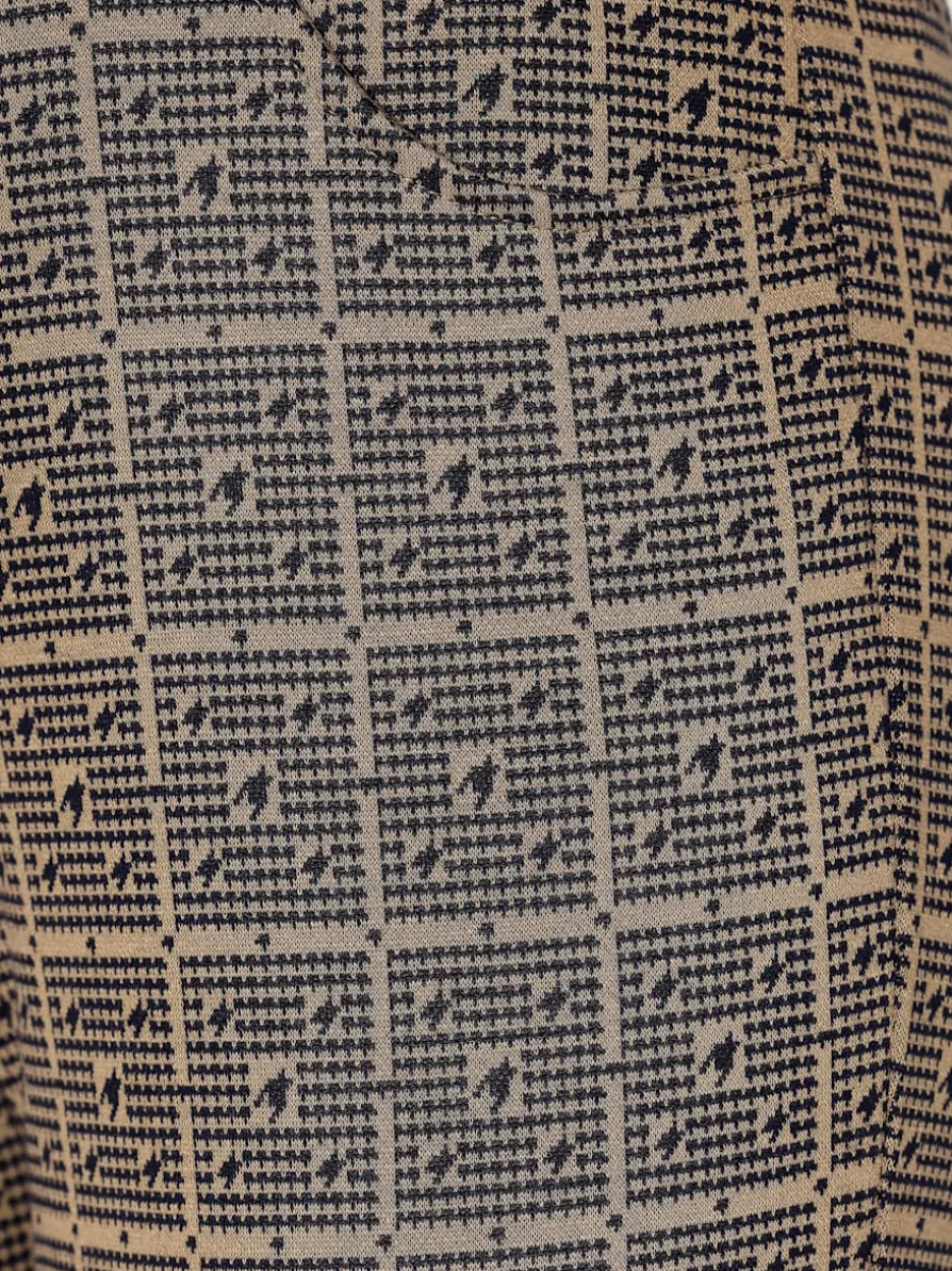 Pantalon en jersey qualité jacquard bicolore
