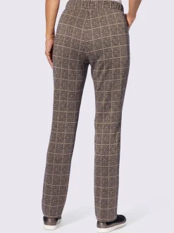 Pantalon en jersey qualité jacquard bicolore