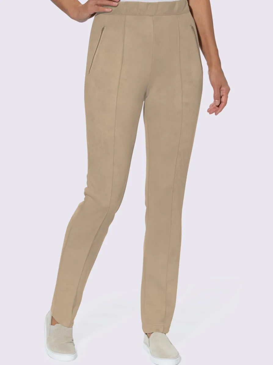 Pantalon imitation cuir velours douce
