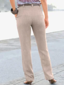 Pantalon imitation lin