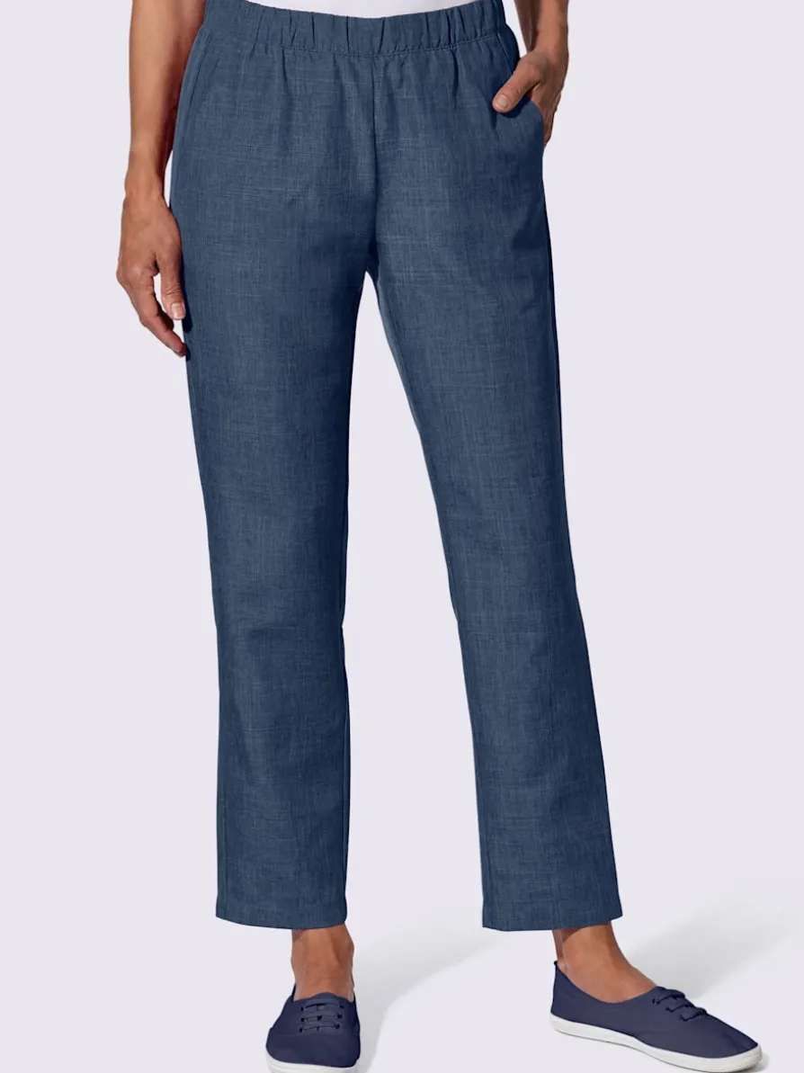 Pantalon imitation lin