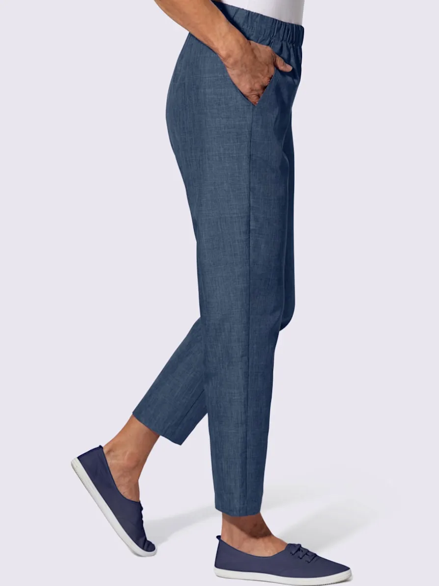 Pantalon imitation lin