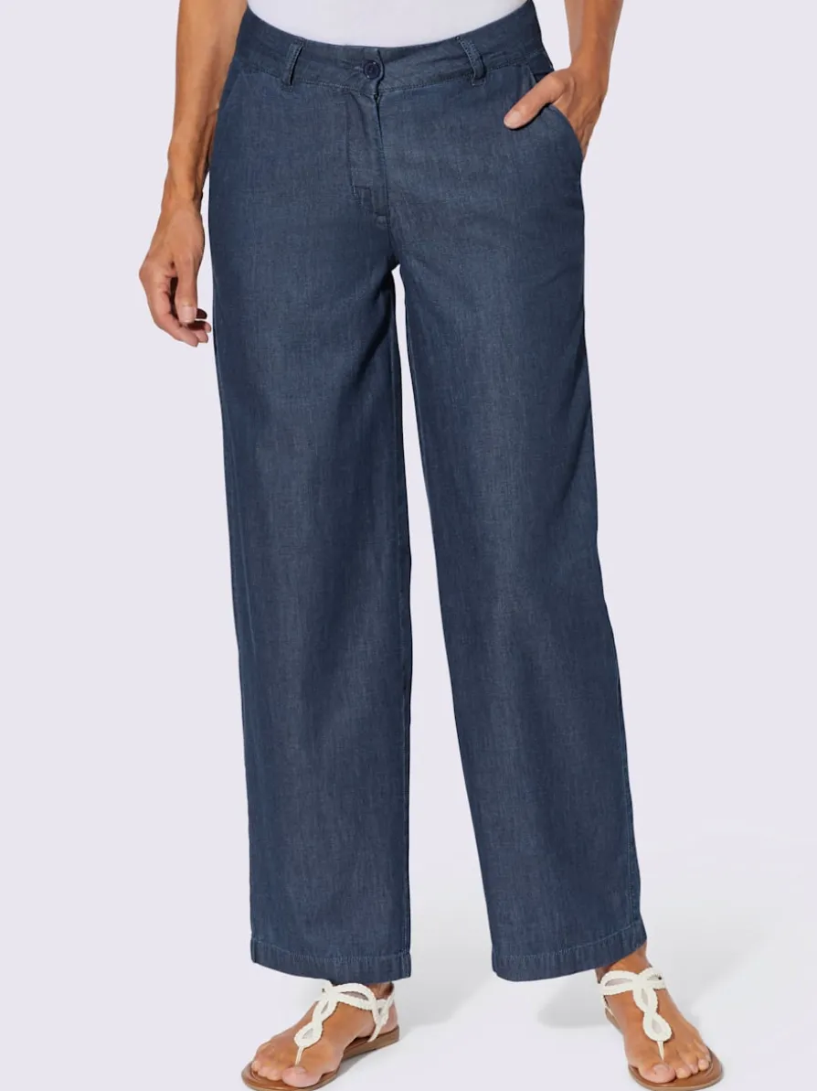 Pantalon large qualité jean légère et estivale