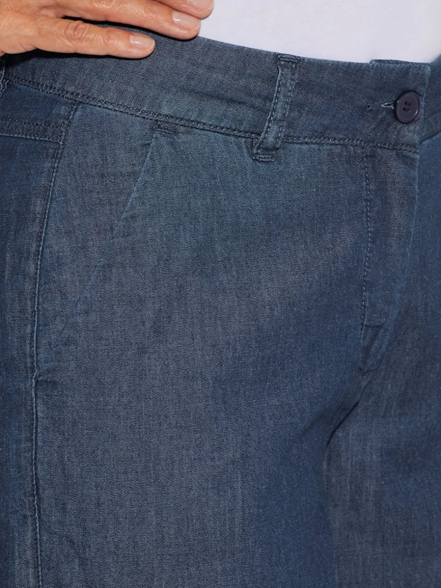 Pantalon large qualité jean légère et estivale